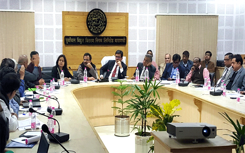 Review meeting chaired by Shri B. N. Sharma, Addl. Secretary, MoP, GoI on 19th Jan 2016 at Varanasi [The meeting was attended by CMD (PFC), CMD(PGCIL), MD(EESL), ED (IPDS), Mayor (VMC) and MD (PuVVNL)]